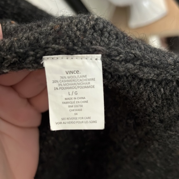 VINCE Mid-length Wool/Cashmere Cardigan - Picture 6 of 6